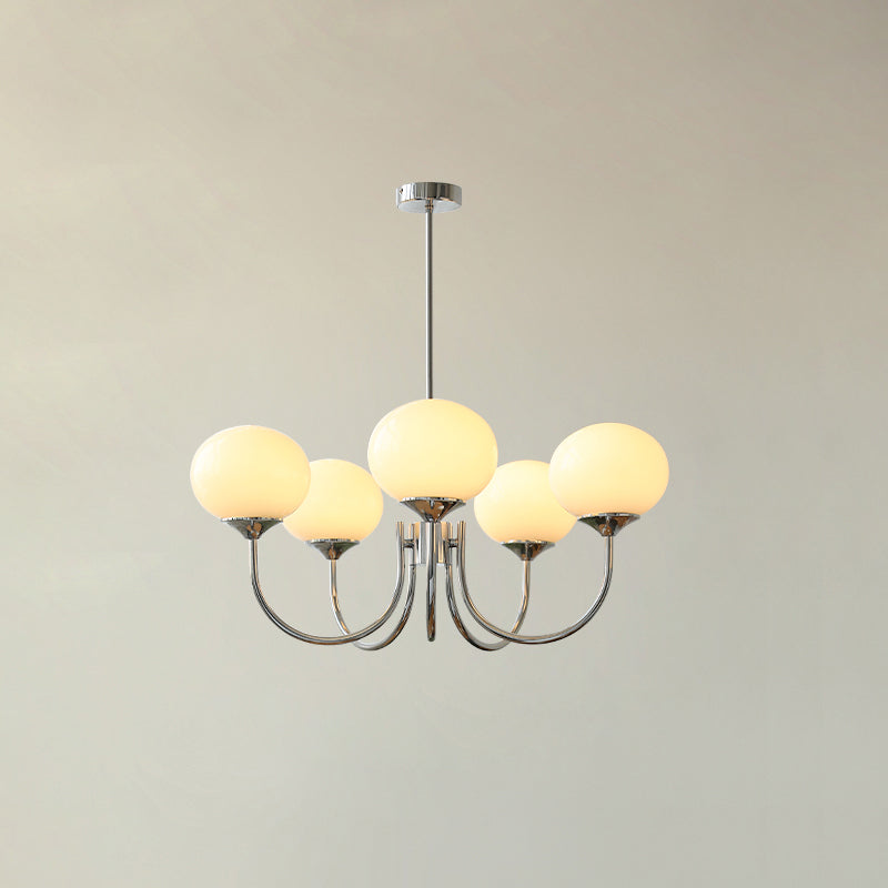 Breniona Lustre Globe en Verre Rose Doré