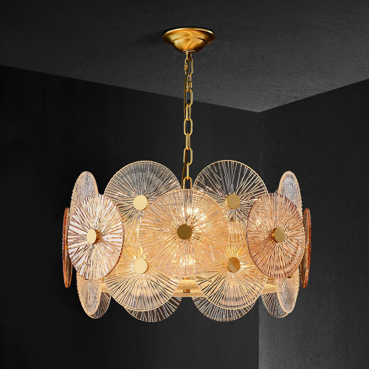 Silvena Lustre en Verre Luxueux