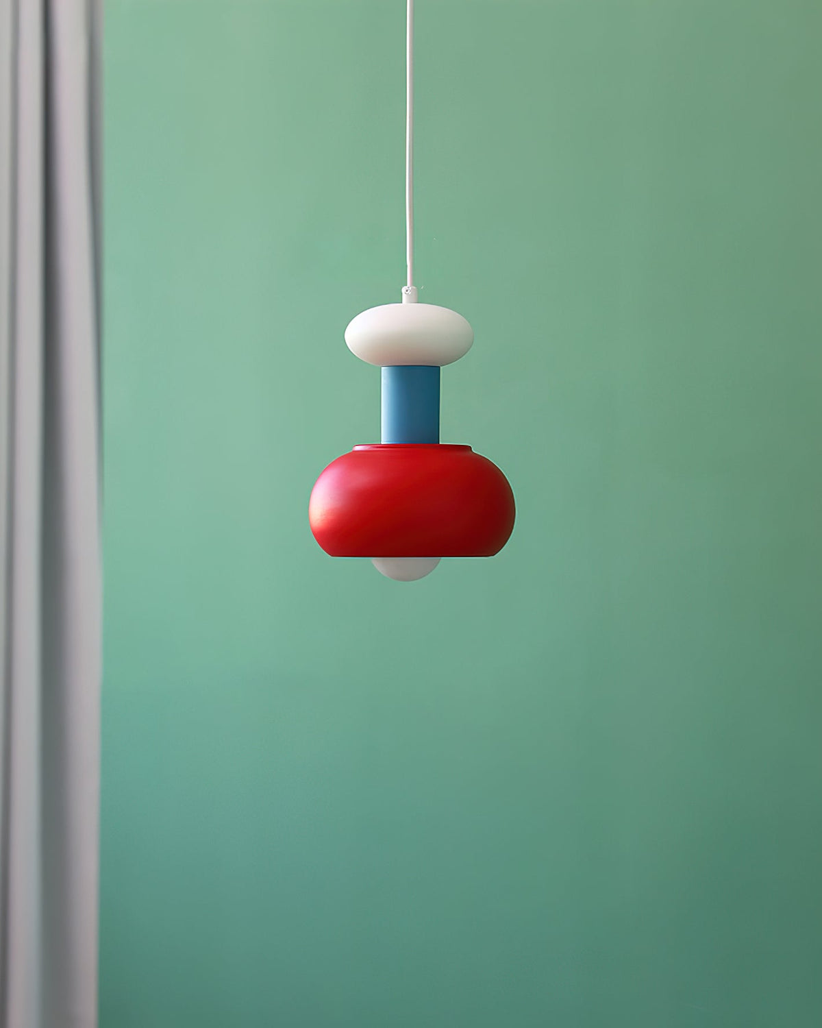 Another angle of the Meli Pendant Light in a kitchen.