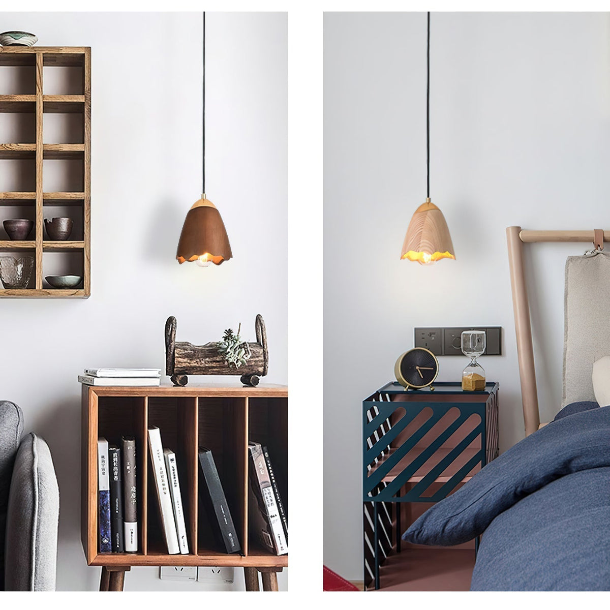 Salilia Suspension Moderne Minimaliste en Bois