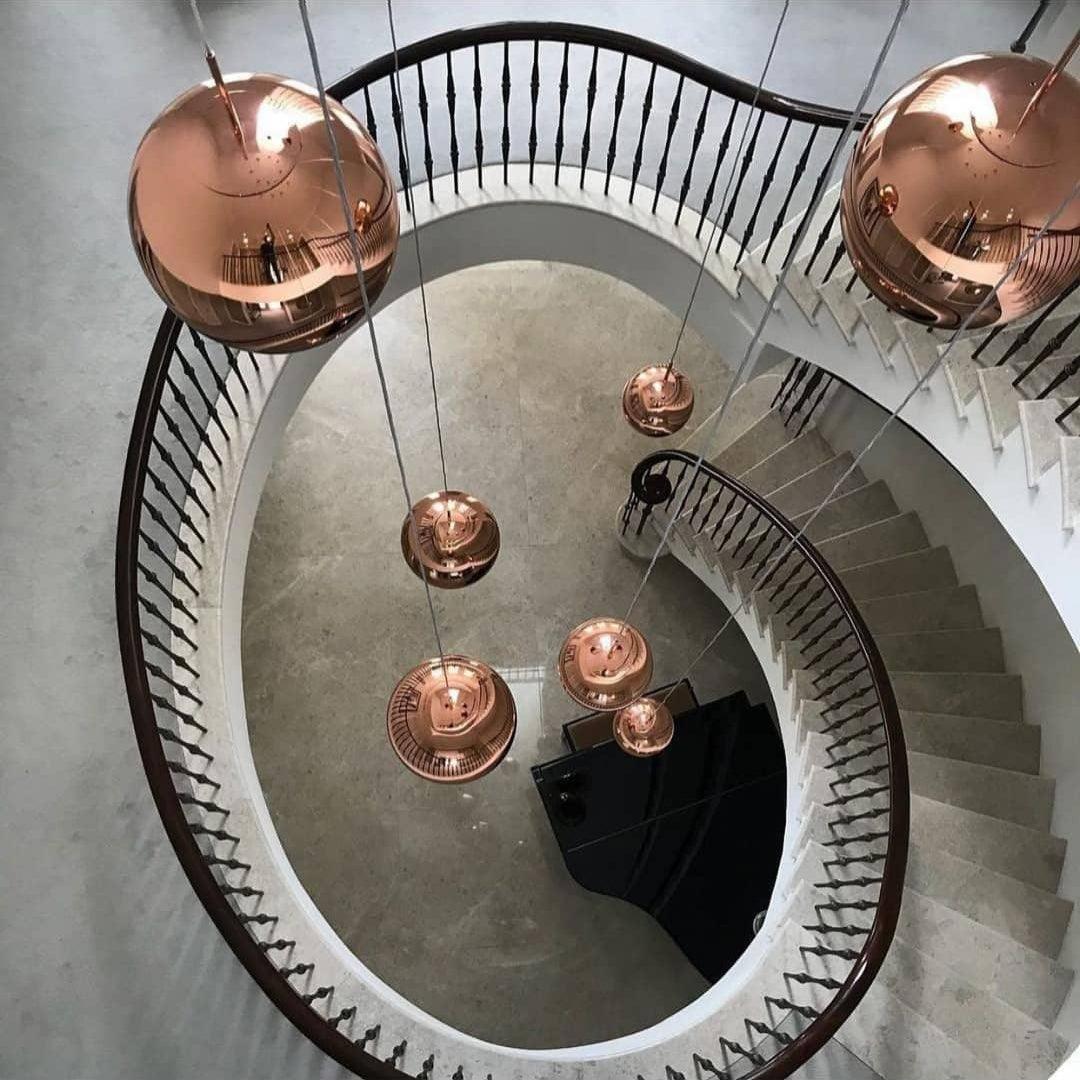 Multi Lava Round Pendant Lamp-Neutral Decor