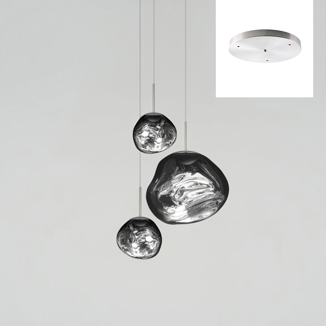 Multi Lava Round Pendant Lamp-Neutral Decor