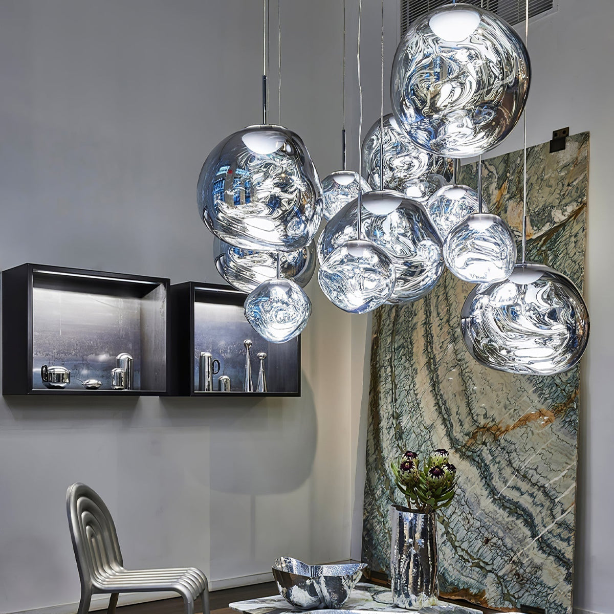 Milo Suspension Soufflé Cluster Irrégulier Sculptural