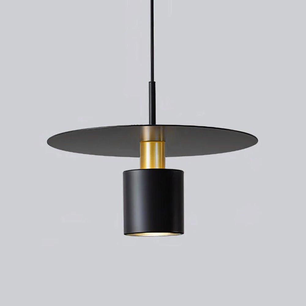 Darella Lampe suspendue cylindrique à disque industriel
