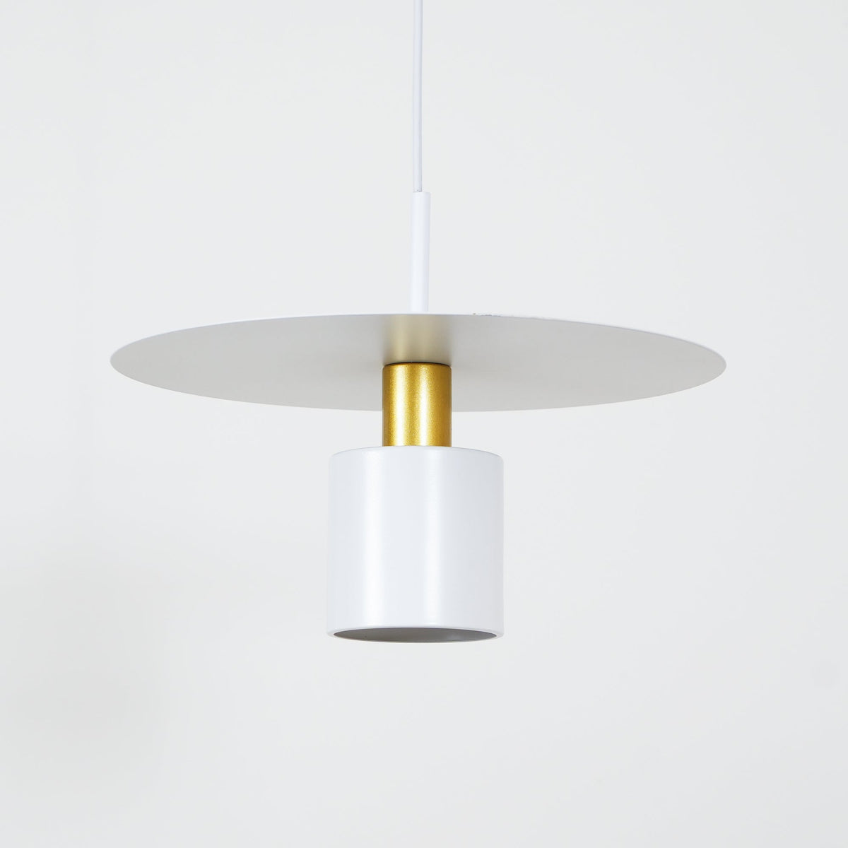 Darella Lampe suspendue cylindrique à disque industriel