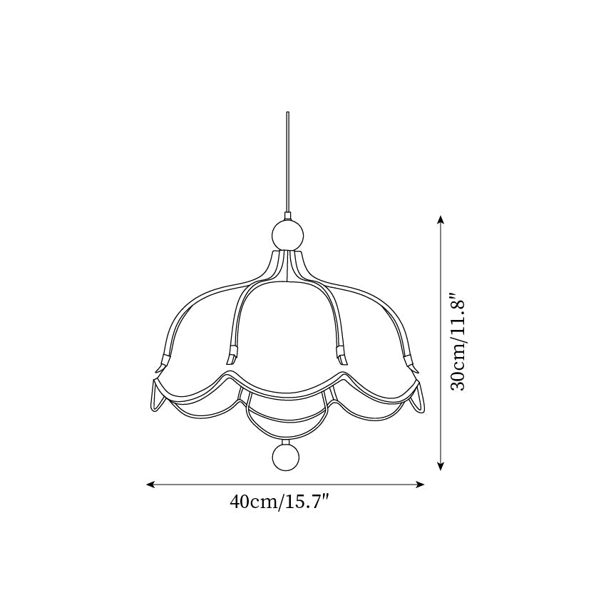 Feyno Vintage Fabric Pendant Light-Neutral Decor