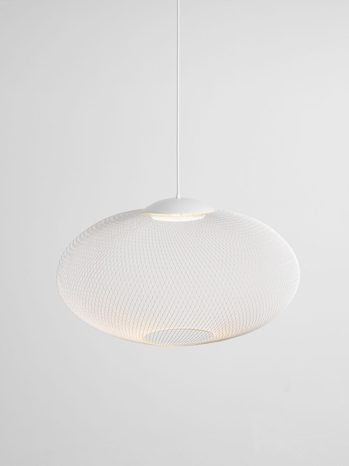 Viananne Suspension Lampe Maille Noire