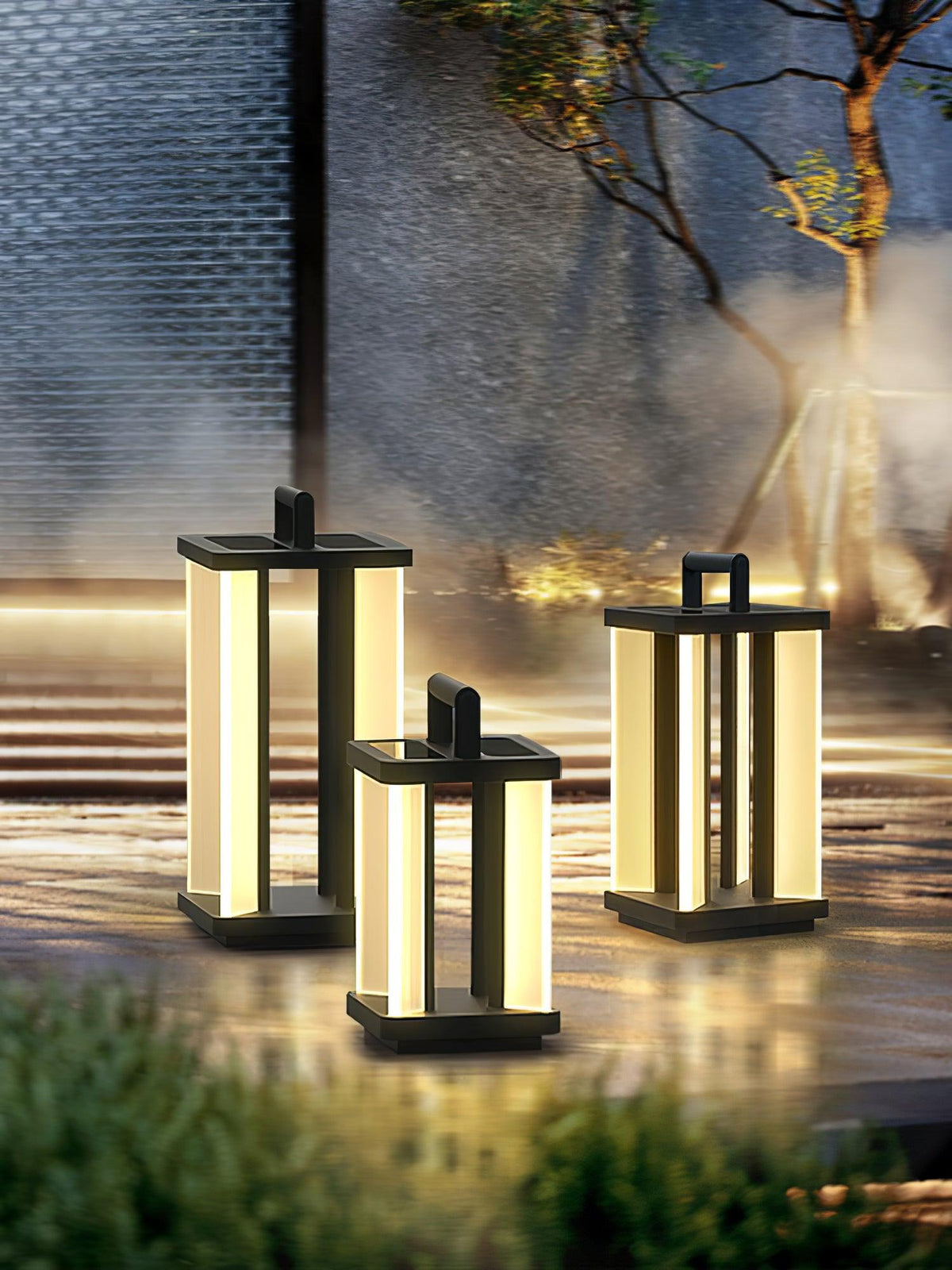 Delenae Luminaire d'extérieur industriel vintage unique