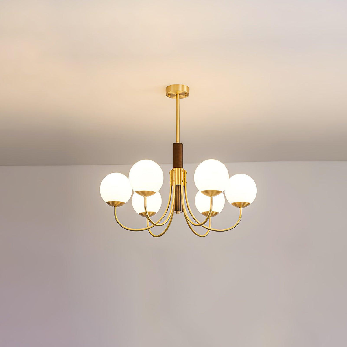Darira Lustre Midas Touch Noyer Sphère Laiton
