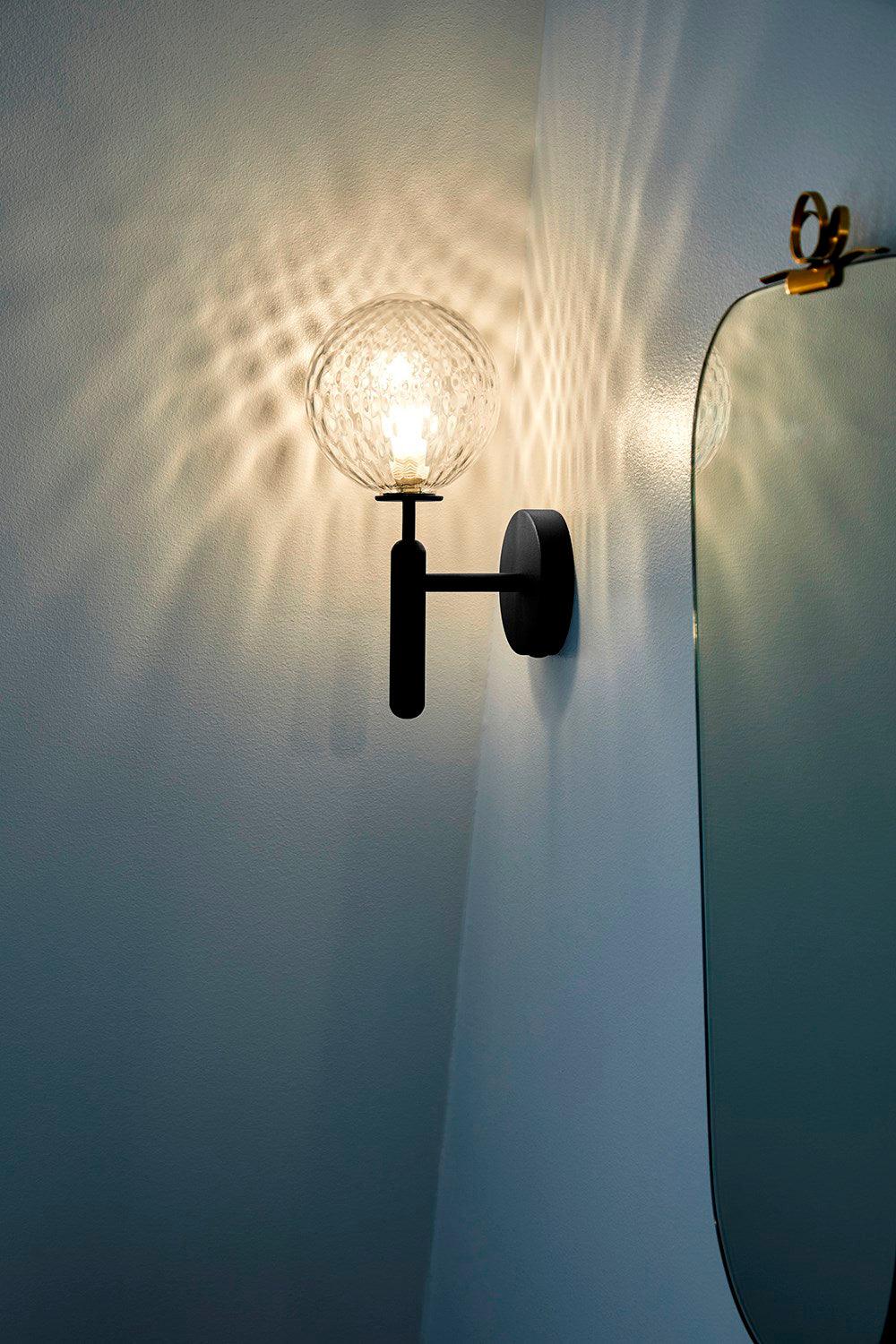 Selesa Applique Murale à Brancher Globe en Verre Style Nordique