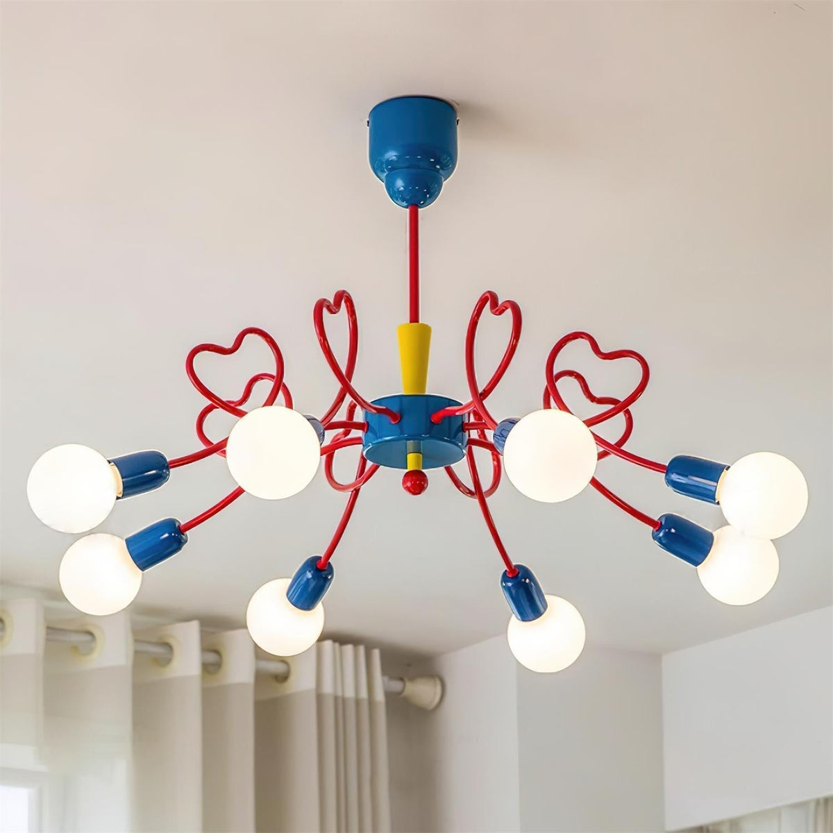Chandelier Heart-Shaped Playful-Neutral Decor