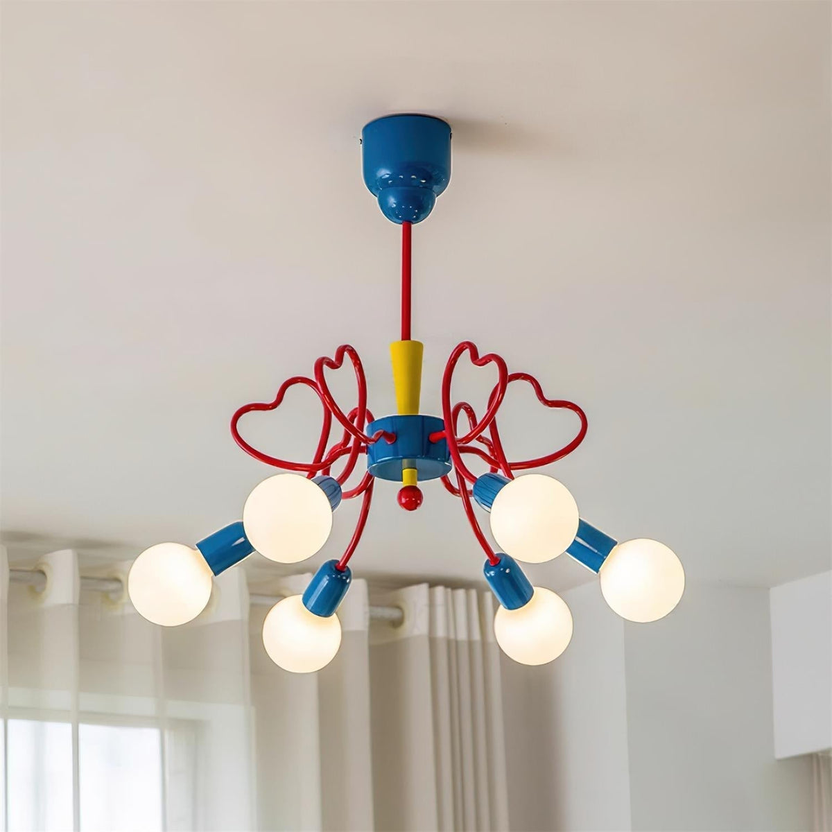Chandelier Heart-Shaped Playful-Neutral Decor