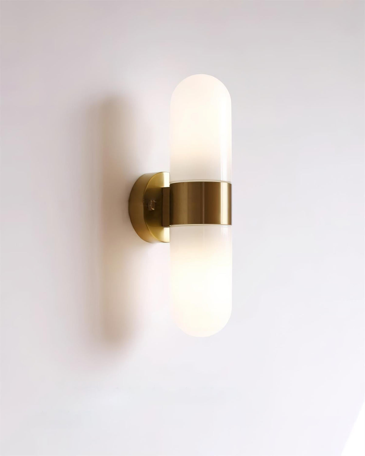 Wall Lamp Metal Glass Modern Minimalist Vertical Sconce for Bedroom-Neutral Decor