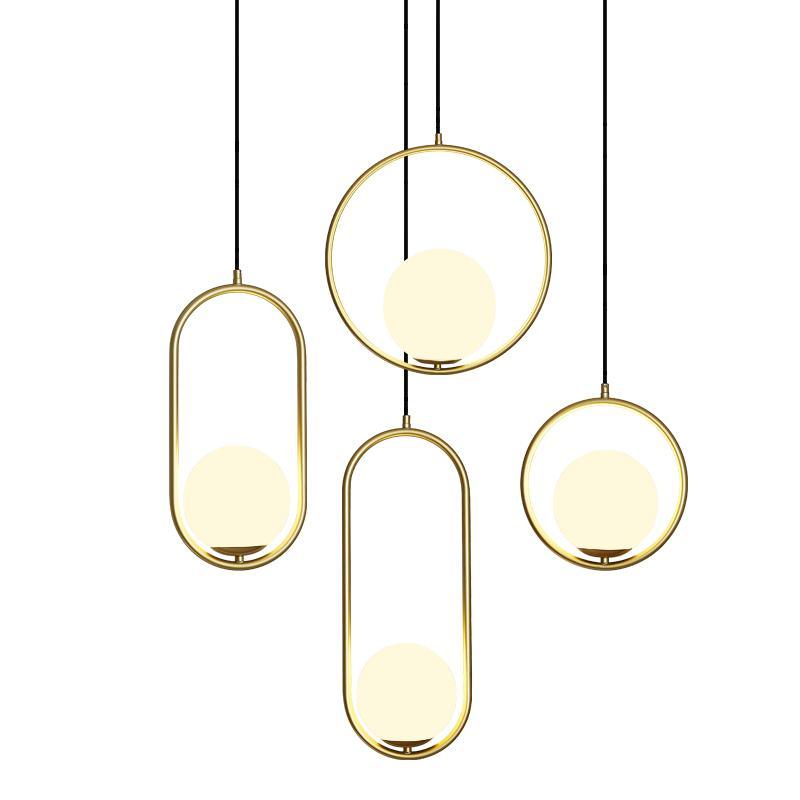 Iselira Suspension Anneau Moderne en Laiton