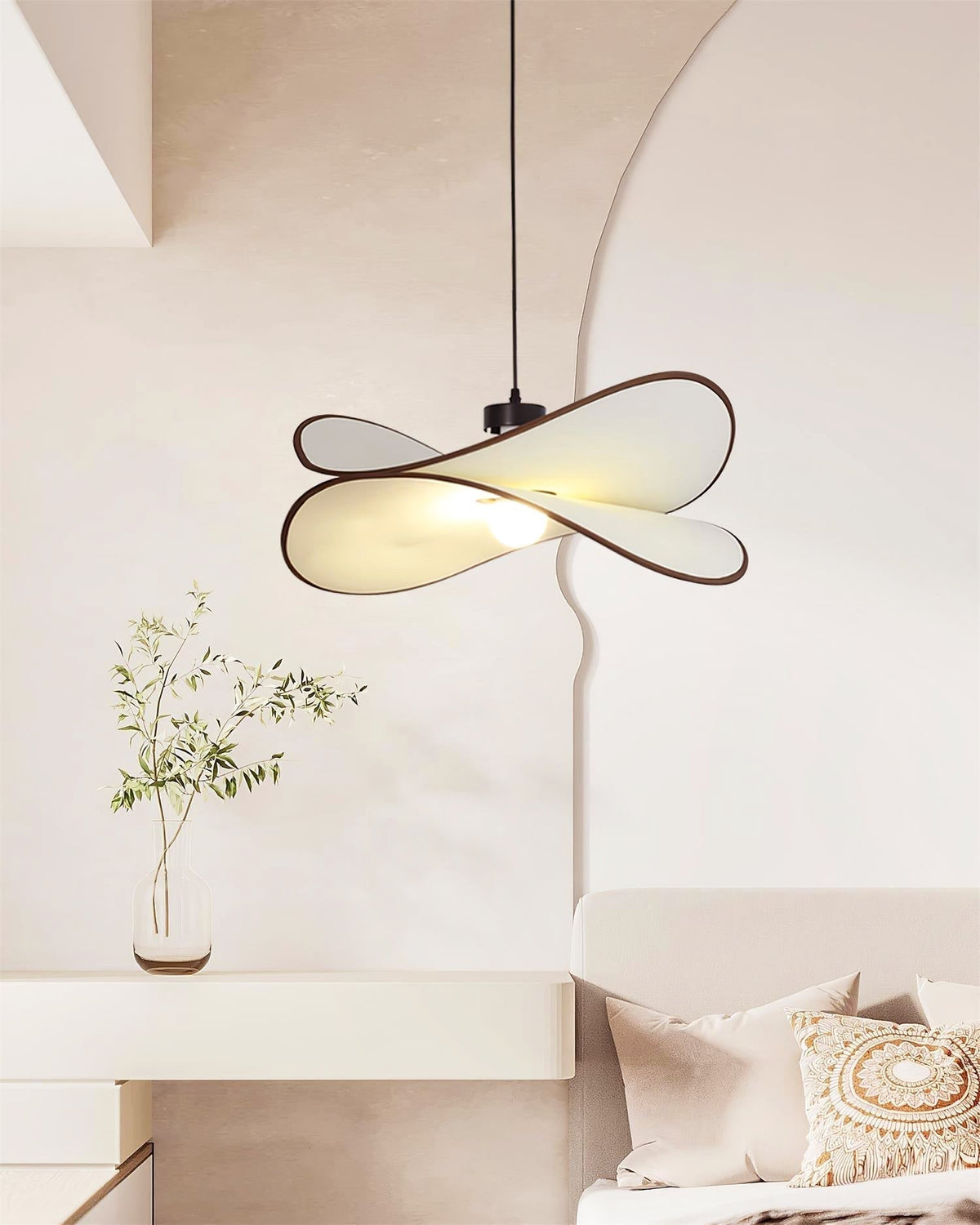 Cicaros Suspension Métal Tissu Art Créatif