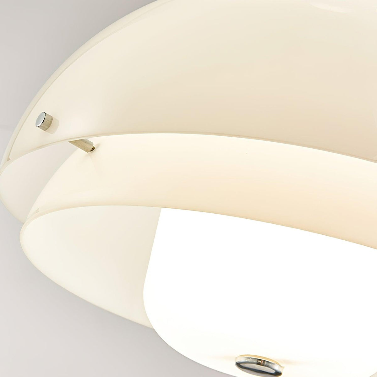 Pavora Lampe Suspension Verre Blanc Laitier