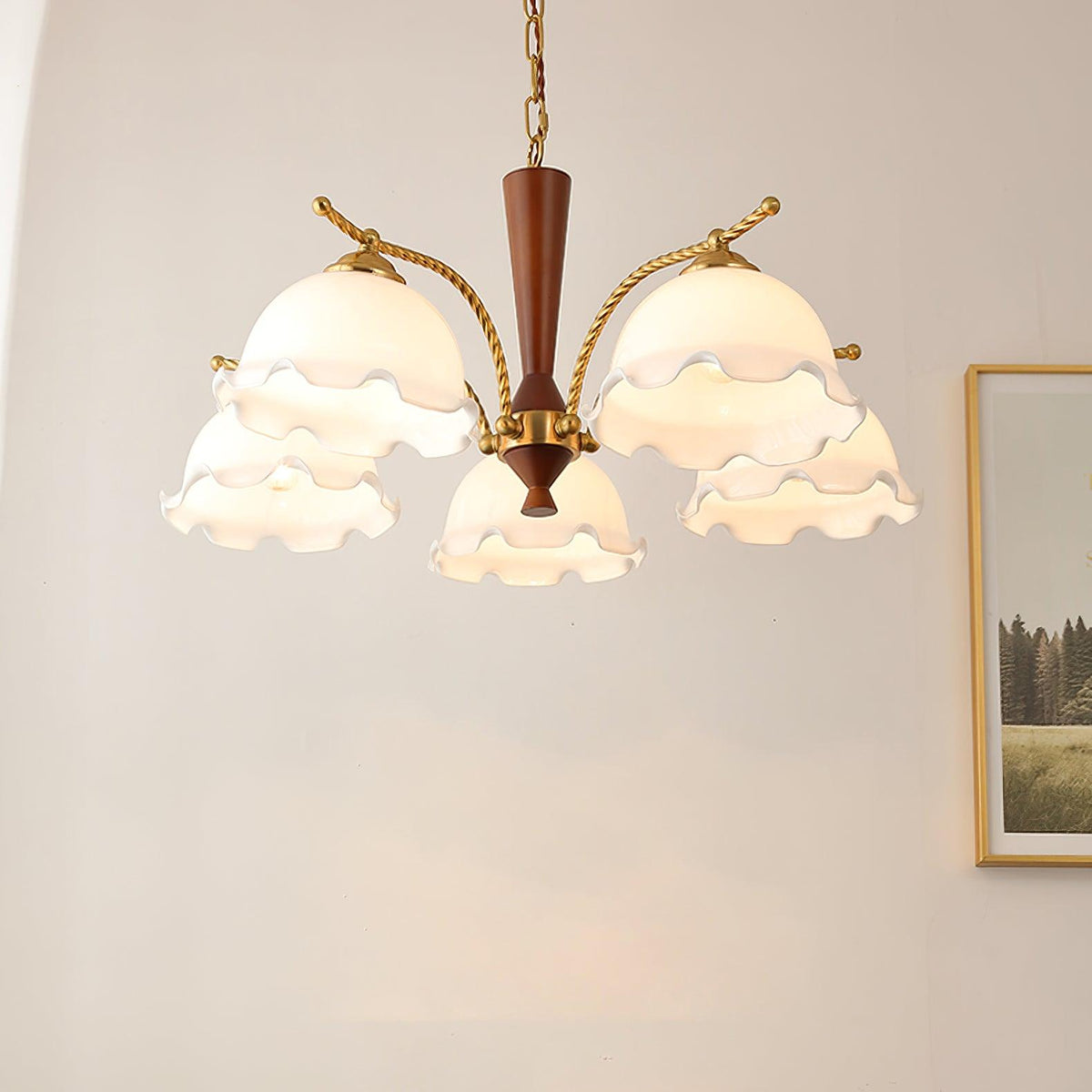 Daisy Vintage Verre Lustre