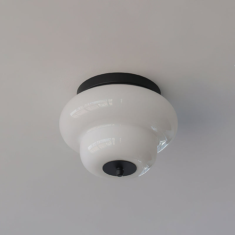 Side profile of the black Milo Ceiling Mount.