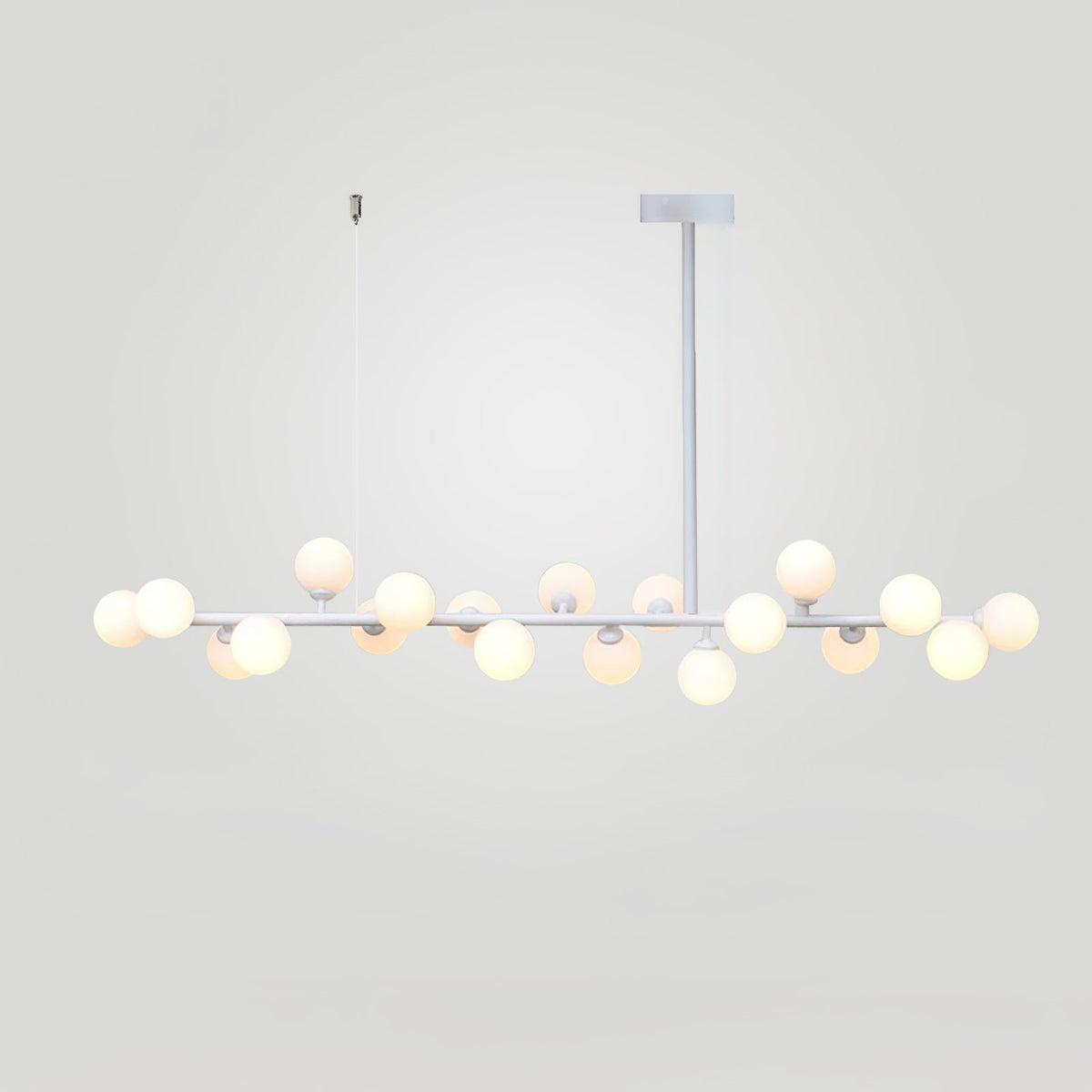 Lumiray Suspension Linéaire Noire Globe