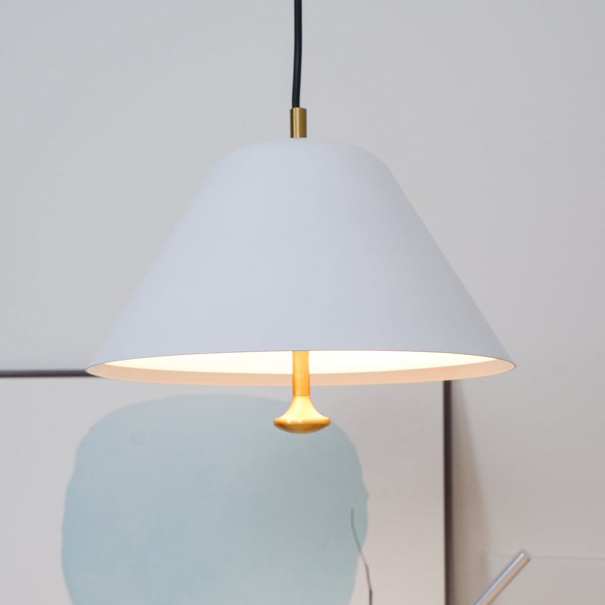 Joreris Suspension en Verre Cloche Laiton Minimaliste