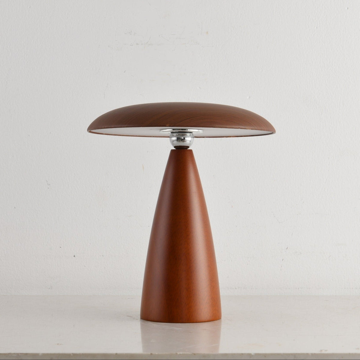 Orbis Vintage Wood Table Lamp-Neutral Decor