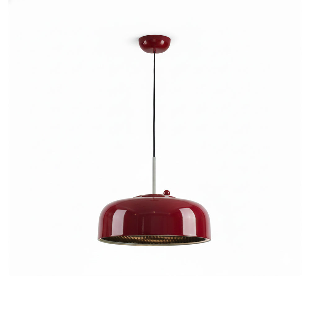 Misha Pendant Light in black, front view.