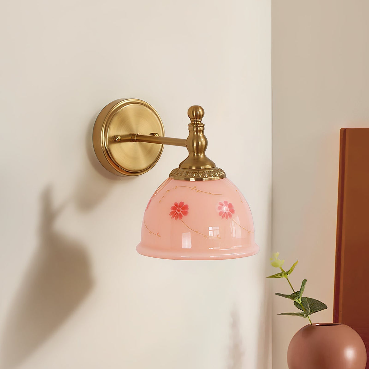 Mishya Floral Wall Lamp-Neutral Decor