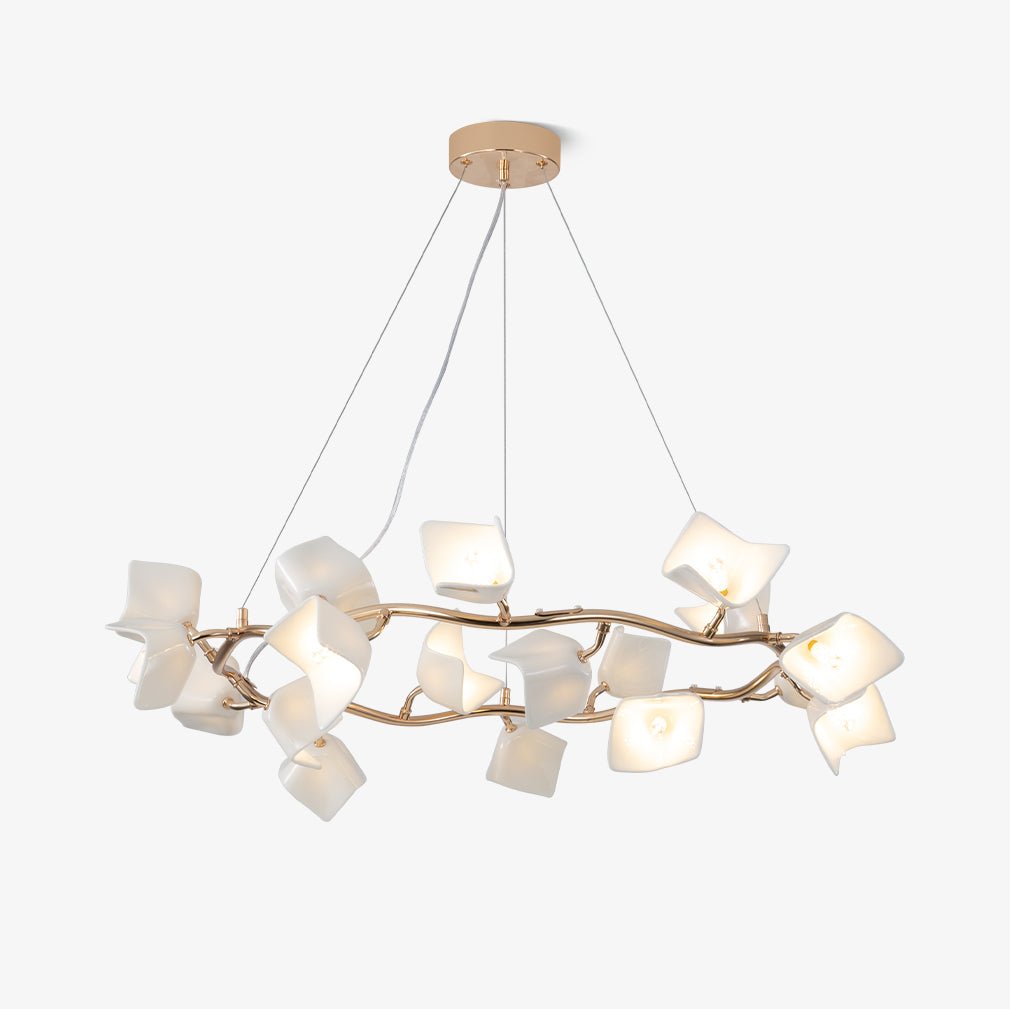 Talara Lustre Postmoderne de Luxe en Céramique Florale