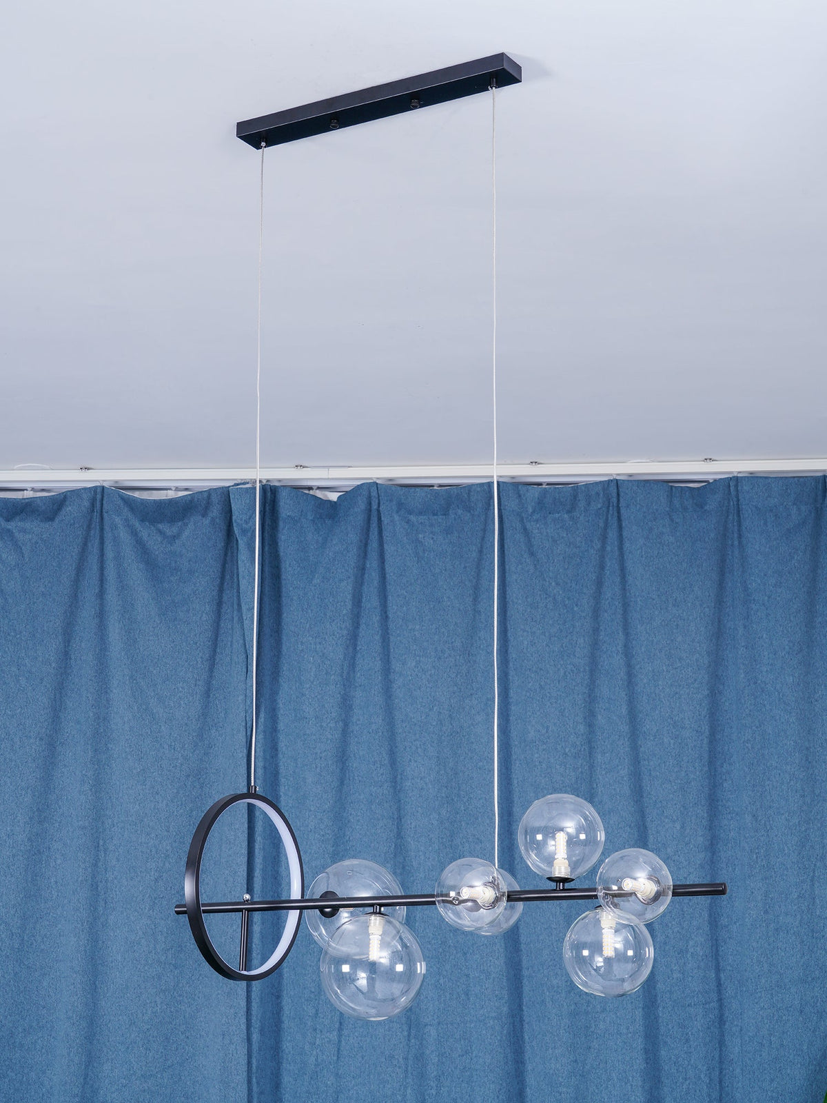 Joriel Lustre Verre Bulles Nordic Noir