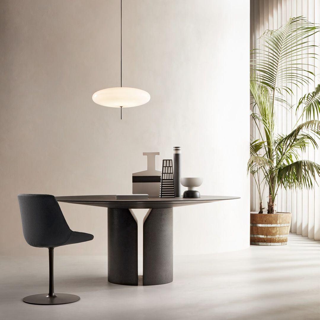 Valiane Suspension Noir Peint Réuni pour Salon