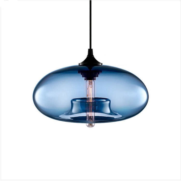 Nostel Lampes Suspendues en Verre Modernes Nordiques Chambre à Coucher-Cielum