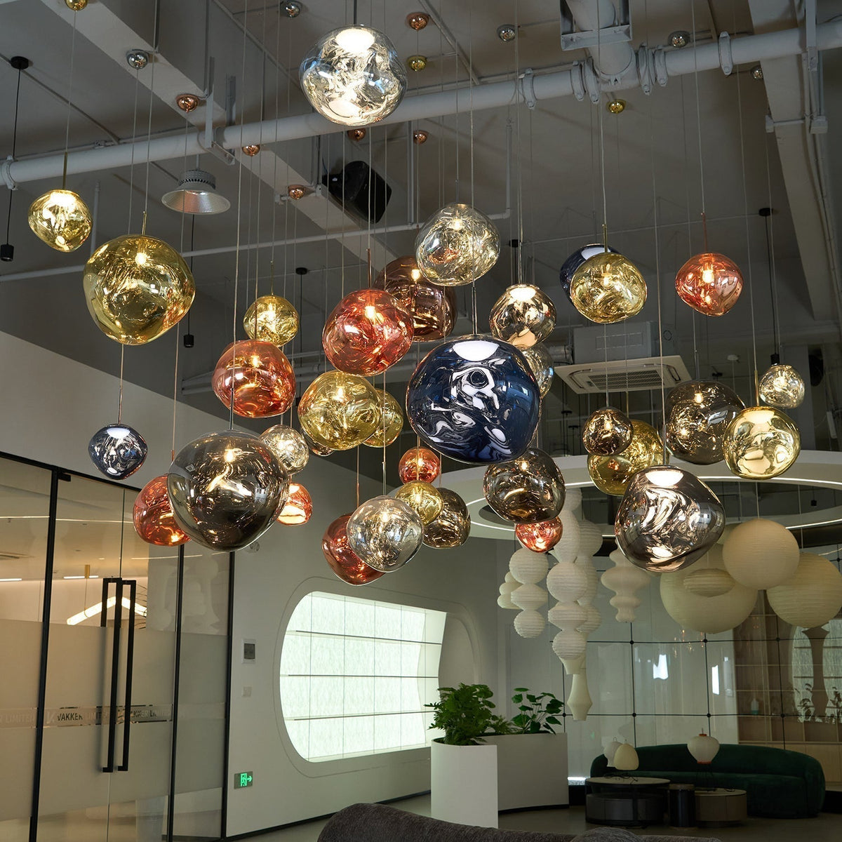 Milo Suspension Soufflé Cluster Irrégulier Sculptural