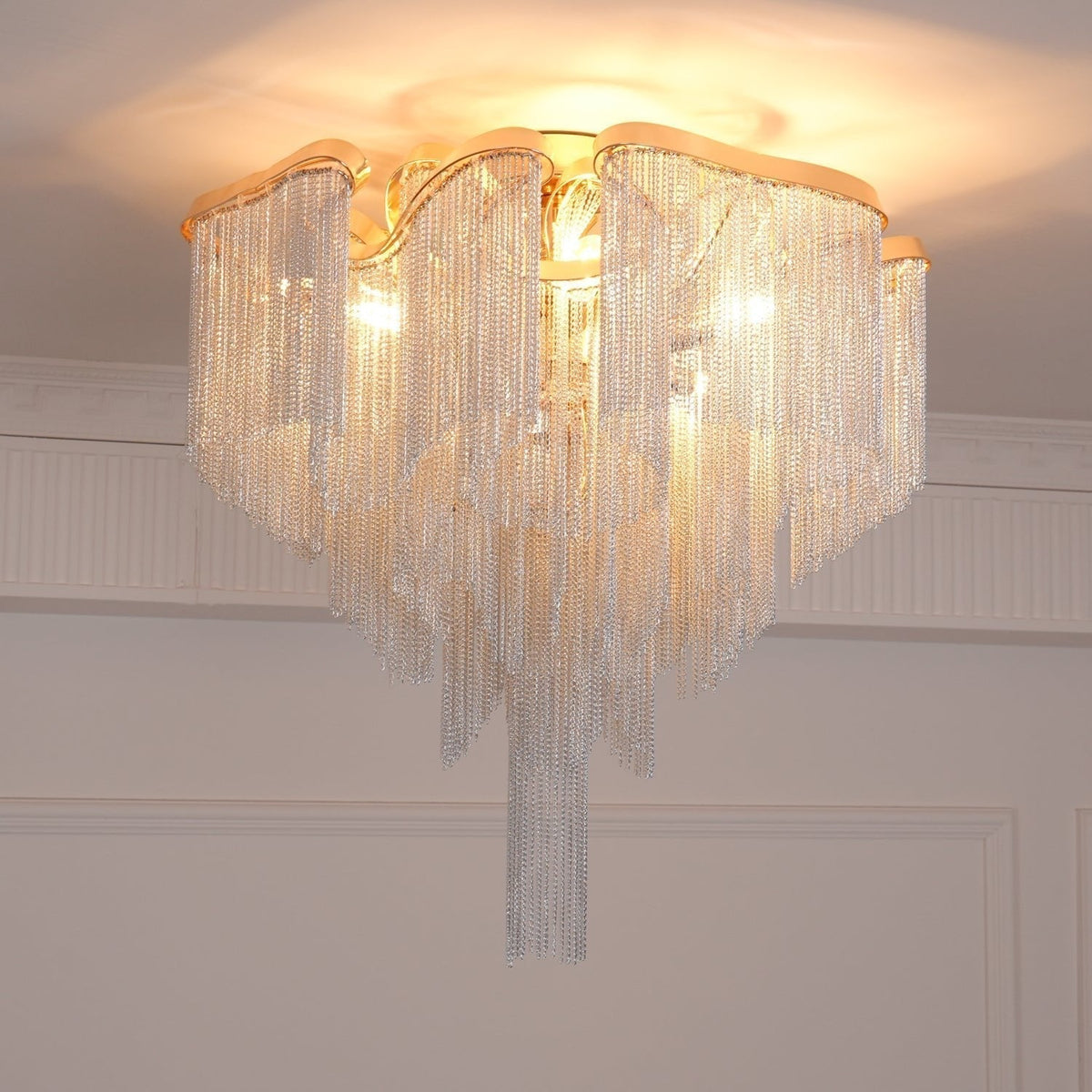 Levora Plafonnier Moderne Art Frange