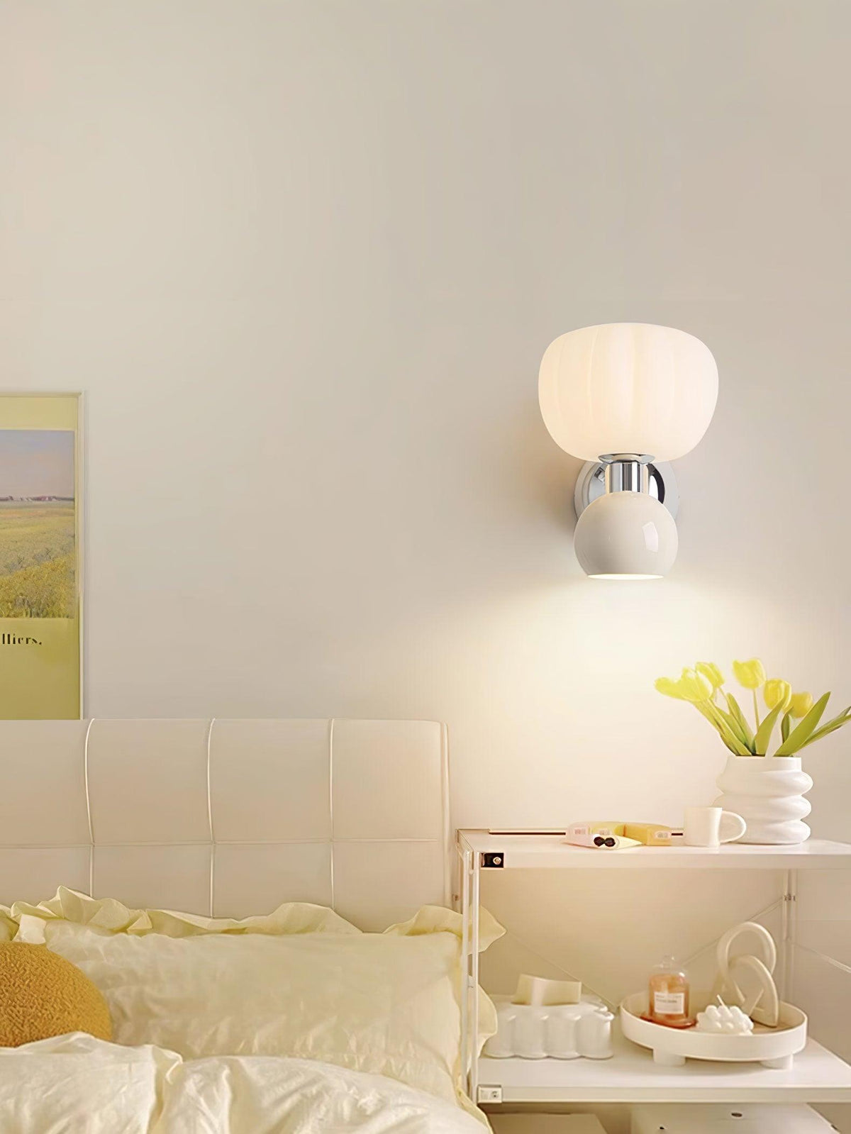 Helora Applique Murale en Plastique Crème Art Nordique