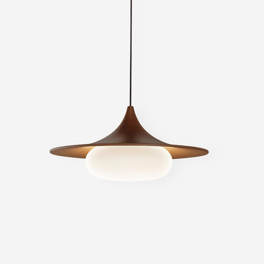 Ovelis Wooden Canopy Pendant Light-Neutral Decor