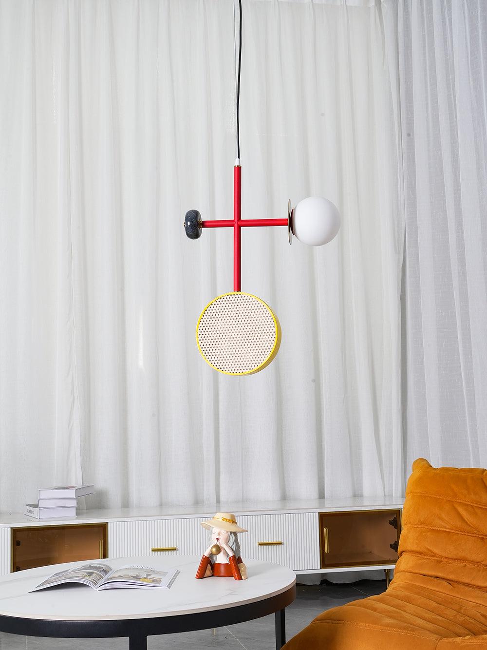 Circa Lampe Suspendue en Verre Vintage
