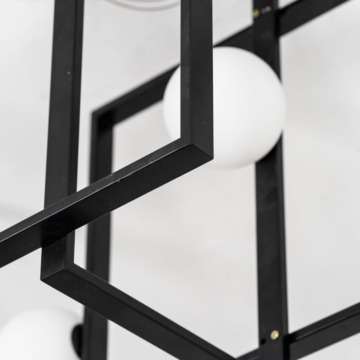 Dovora Lustre Mondrian en Verre et Laiton Moderne