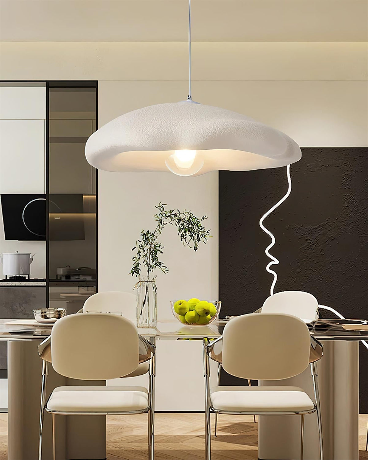 Odiva Organic Pendant Light-Neutral Decor