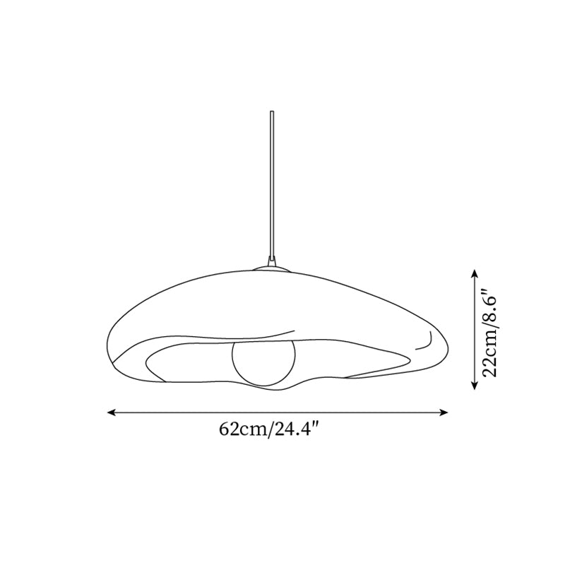 Odiva Organic Pendant Light-Neutral Decor