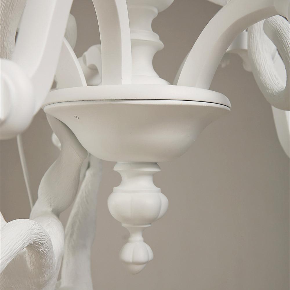 Olvaine Lustre Singe Noir Sculpture Ludique
