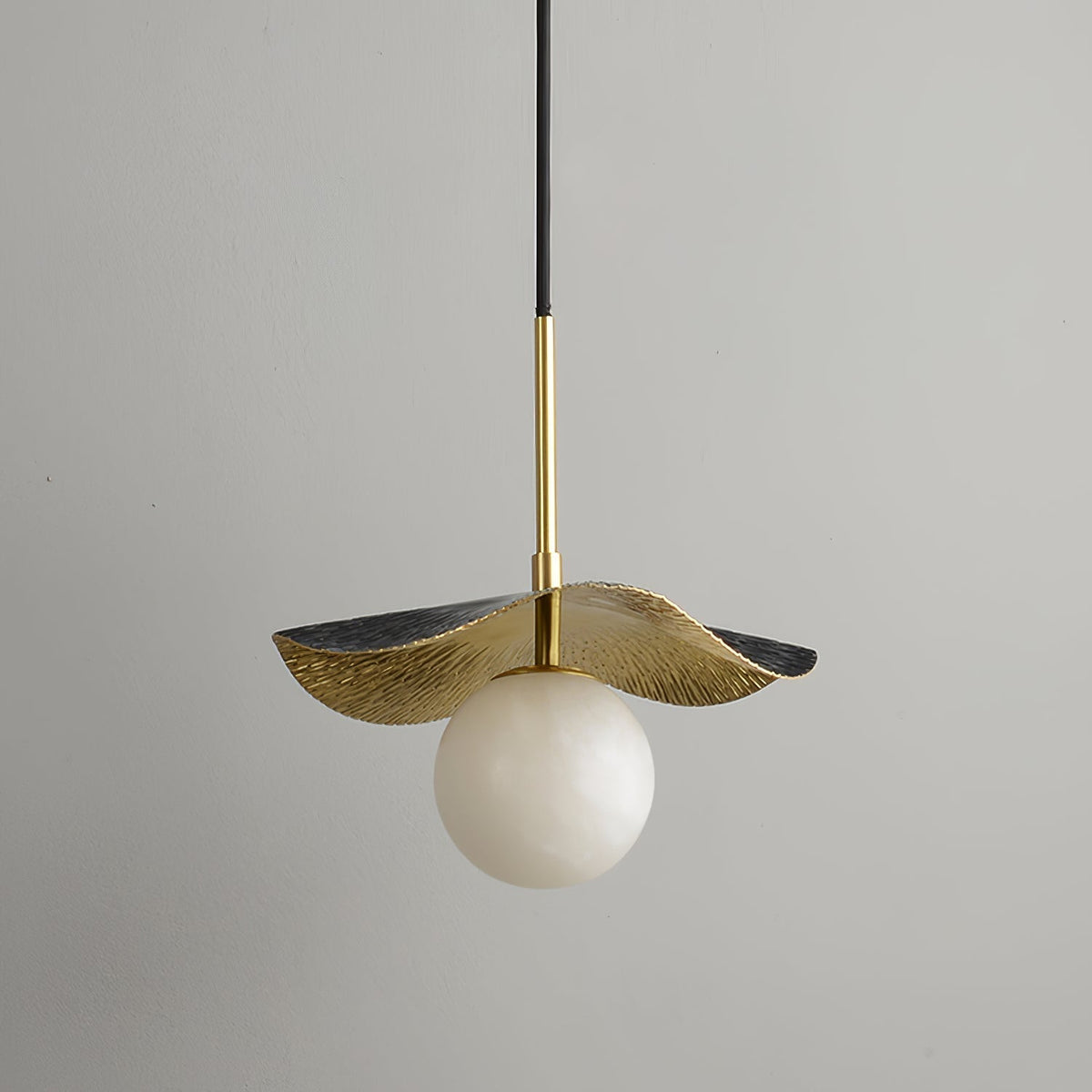 Zaraeen Lampe Suspendue En Laiton Et Albâtre Minimaliste Moderne