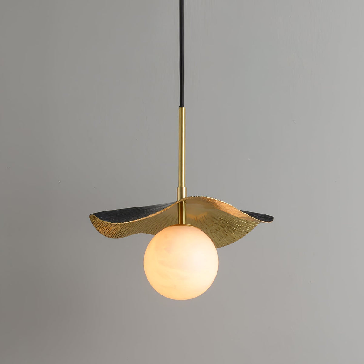 Zaraeen Lampe Suspendue En Laiton Et Albâtre Minimaliste Moderne