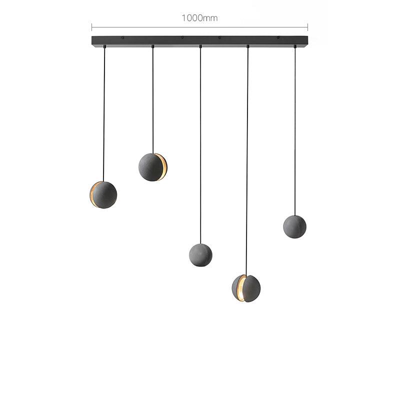 Finnetta Suspension Sphère en Béton Lune Minimaliste