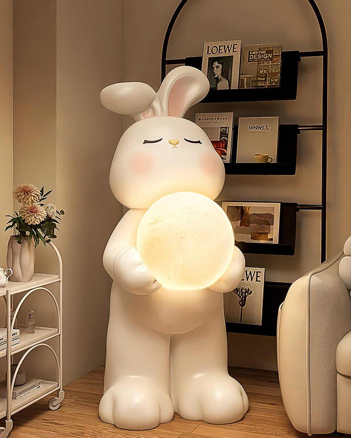Moon Lampadaire Lapin