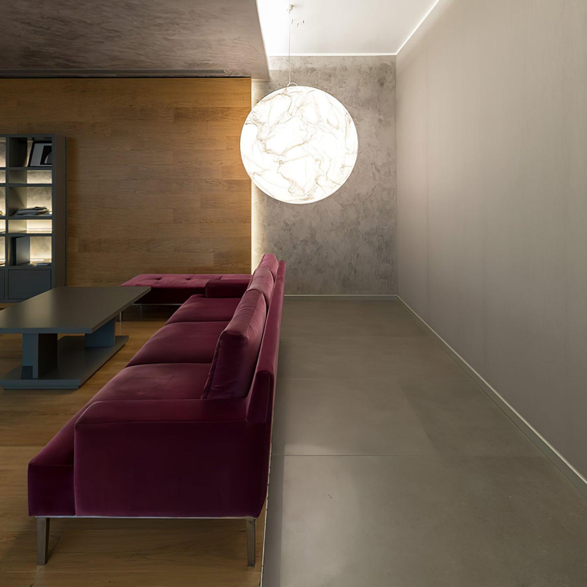 Globe Lampe Suspendue Minimaliste en Soie