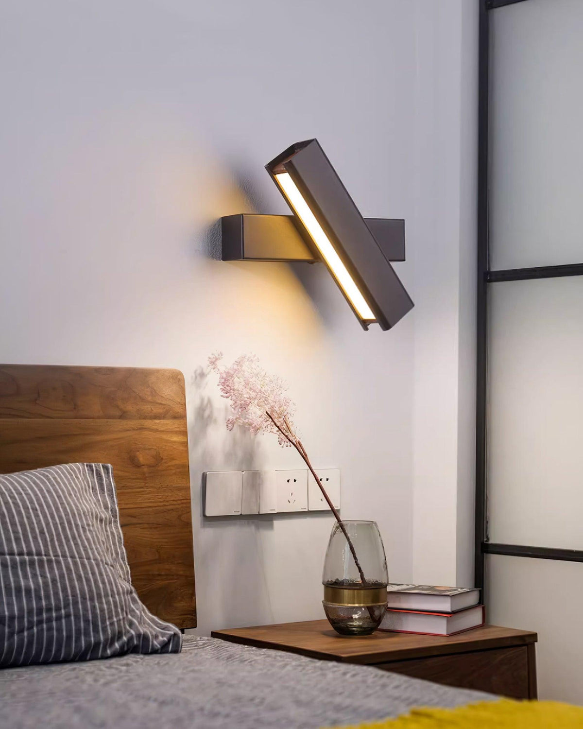 Wall Lamp Adjustable Aluminum Light for Bedroom and Living Room-Neutral Decor