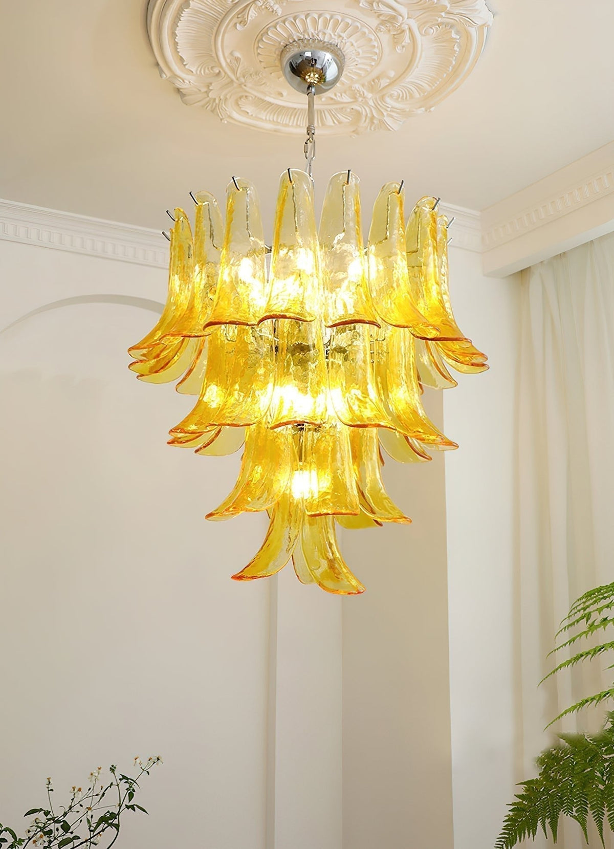 Arixon Lustre Pétales en Verre de Murano Vintage-Cielum