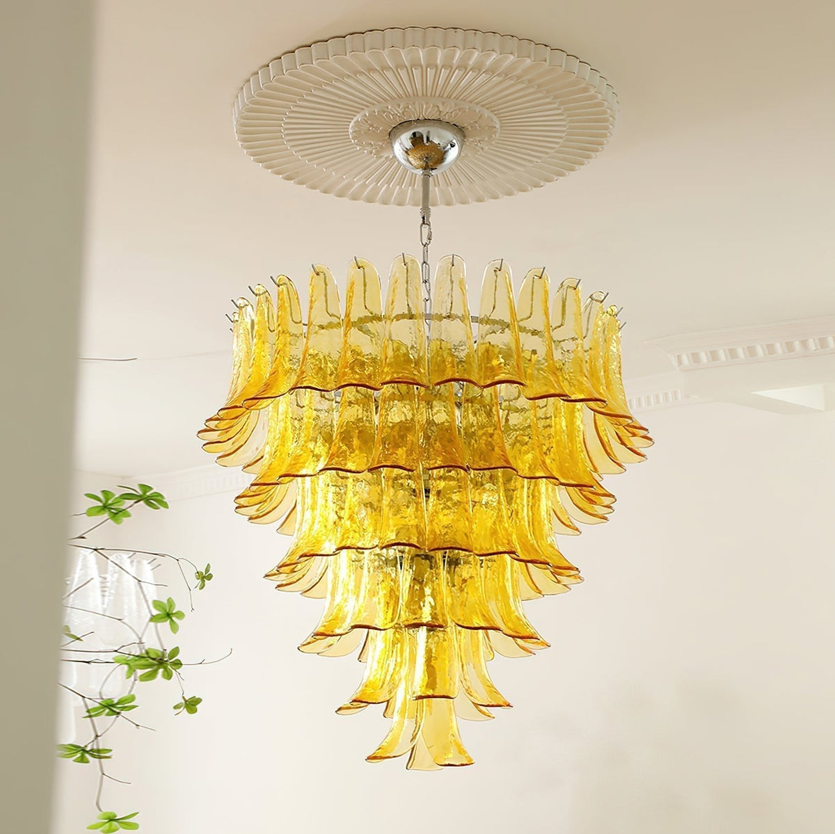 Arixon Lustre Pétales en Verre de Murano Vintage-Cielum