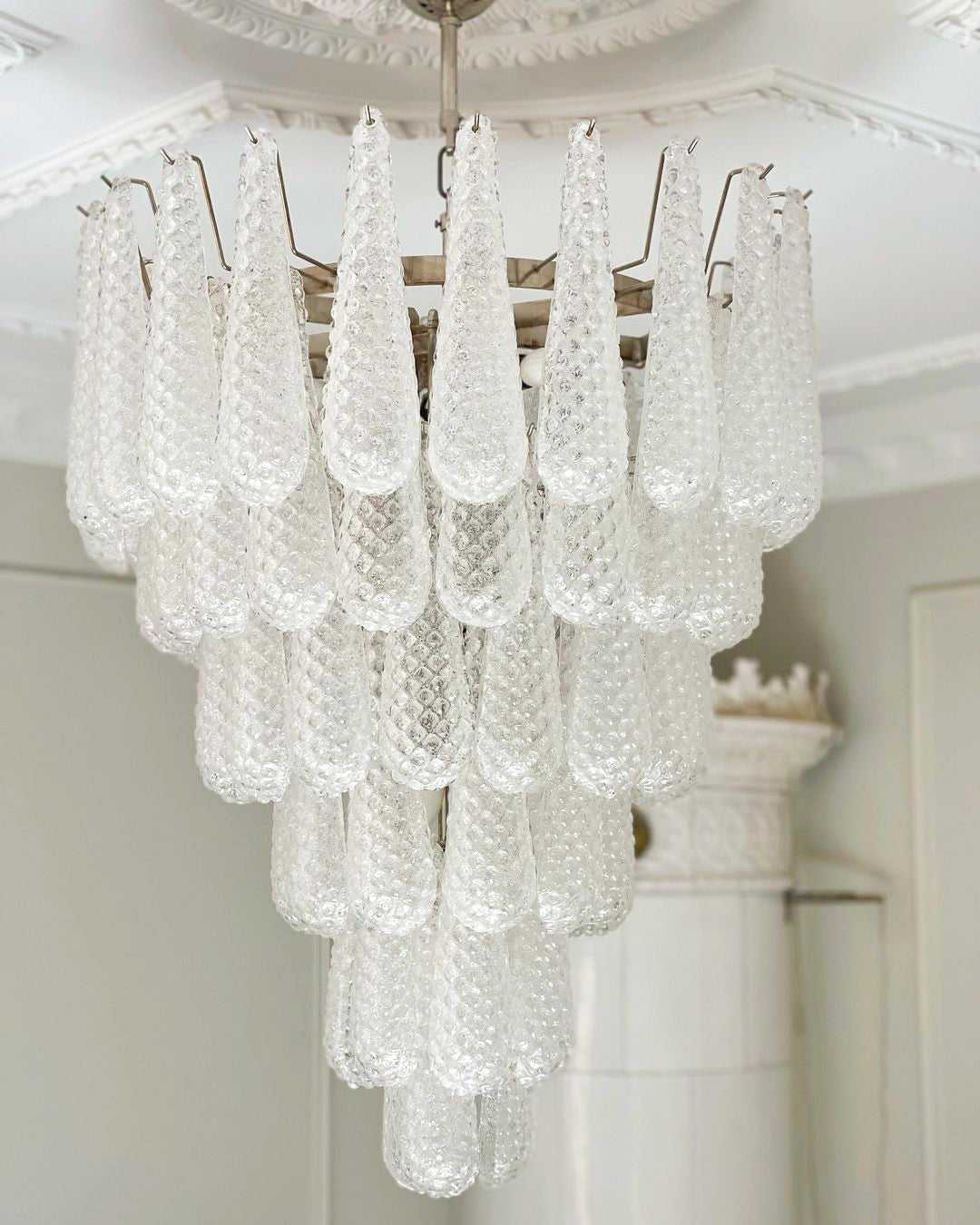 Heleira Lustre Pigne en Verre de Murano Texturé Luxe