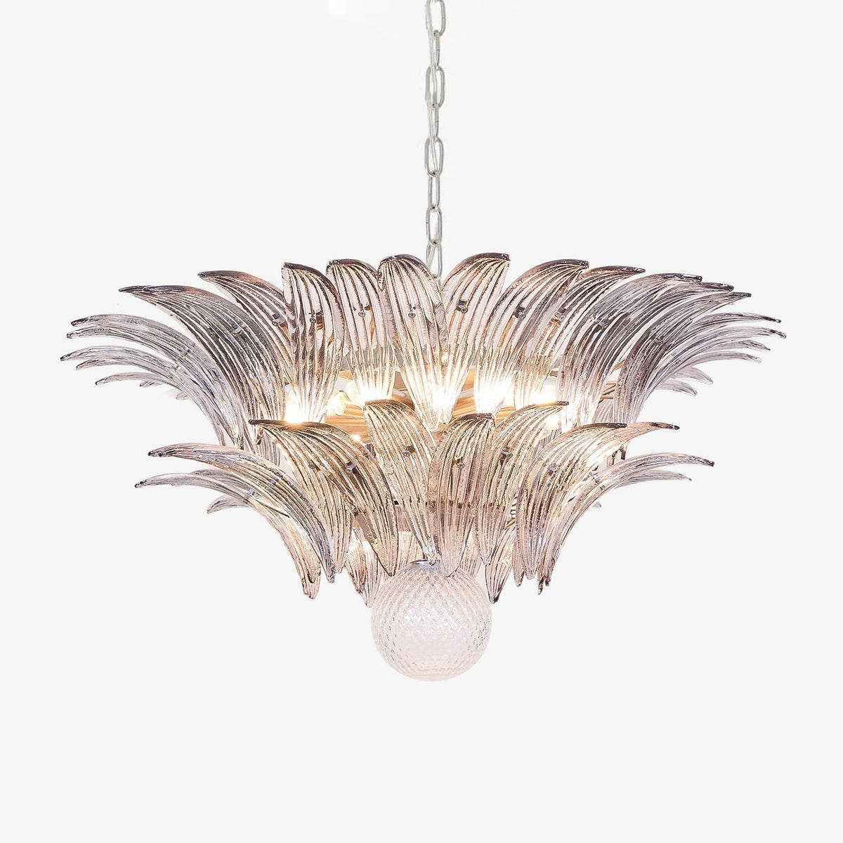 Velelle Le Lustre en Verre de Murano Clair